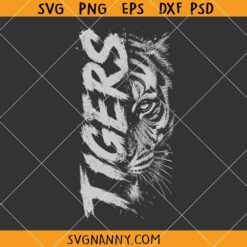 Tigers Mascot SVG, School Spirit Logo SVG, Tigers SVG, Tigers Shirt SVG