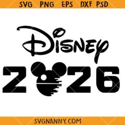 Disney Death Star 2026 SVG, Mickey Death Star Svg, Galactic SVG