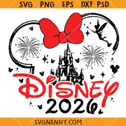 Minnie Mouse Disney Castle 2026 SVG, Minnie Mouse SVG, 2026 Disney Trip SVG