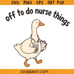Off To Do Nurse Things Turkey SVG, Nurse Turkey SVG, Nurse Thanksgiving SVG