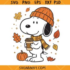 Snoopy Dog Fall SVG, Snoopy Autumn SVG, Charlie Brown Fall Season SVG