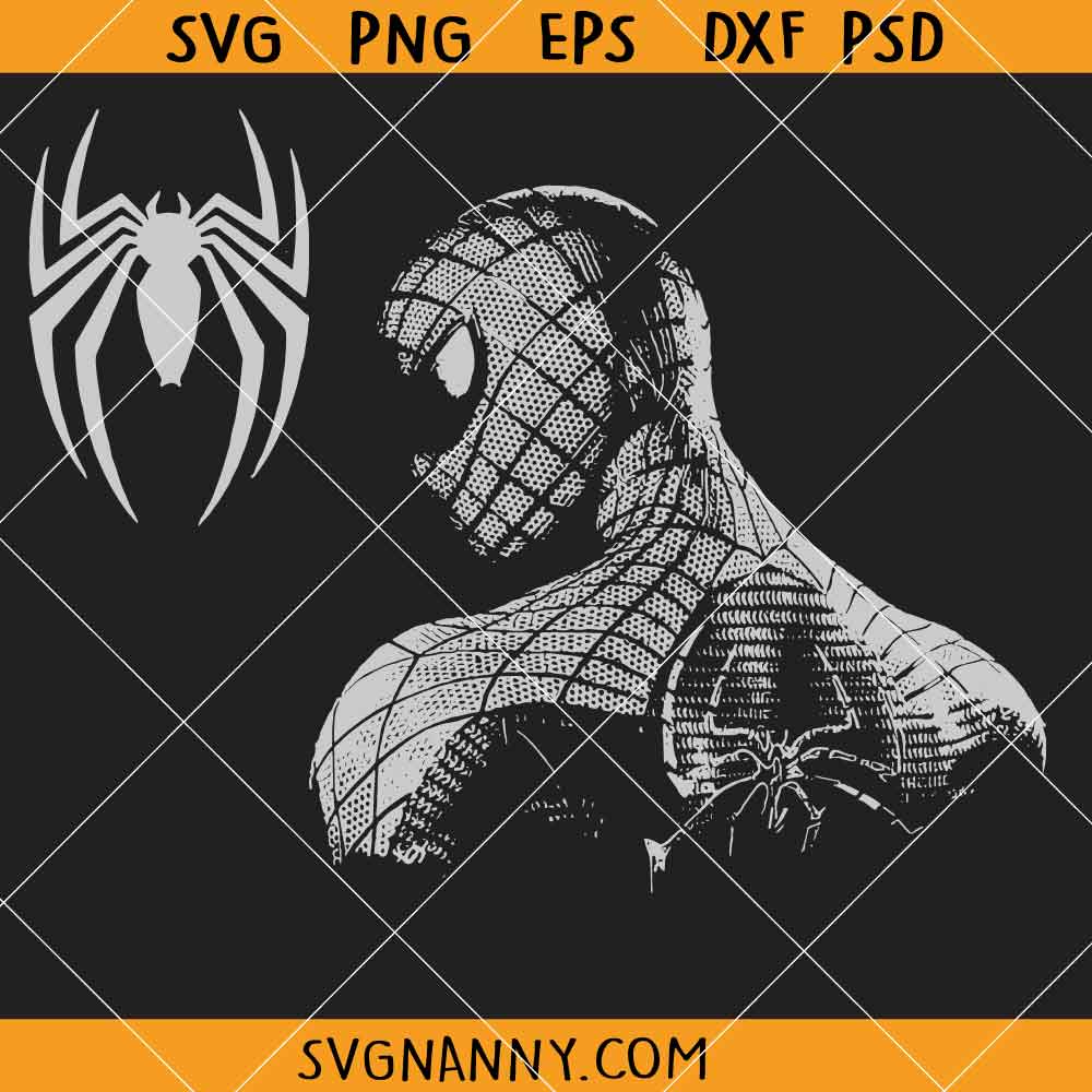 Spider Comic Book Hero SVG, Superhero SVG, Marvel SVG, Spiderman Comic Book Art SVG