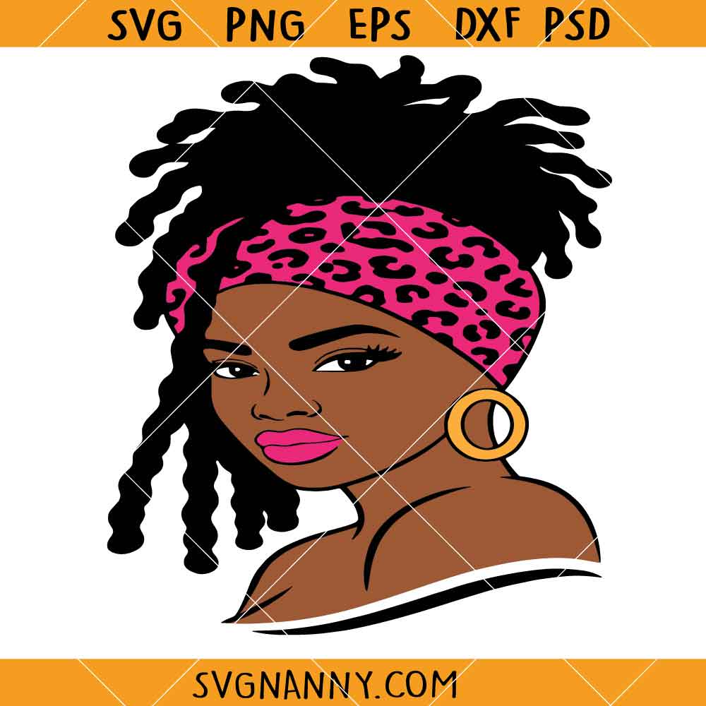 Afro Woman with Locks SVG, Locs Hair Black Girl SVG, locs SVG, Afro girl svg, Afro SVG