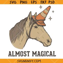 Almost Magical Horse SVG, Funny Horse Traffic Cone Svg, Sarcastic Gift SVG