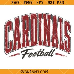 Cardinals Football SVG, Varsity Sports Logo SVG, Cardinals Game Day SVG
