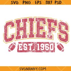Chiefs Football Est 1960 SVG, Chiefs Shirt SVG, Kansas City Football SVG