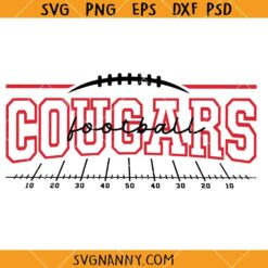 Cougars Football SVG, Cougars Football Shirt SVG, Cougars svg, Cougar football SVG