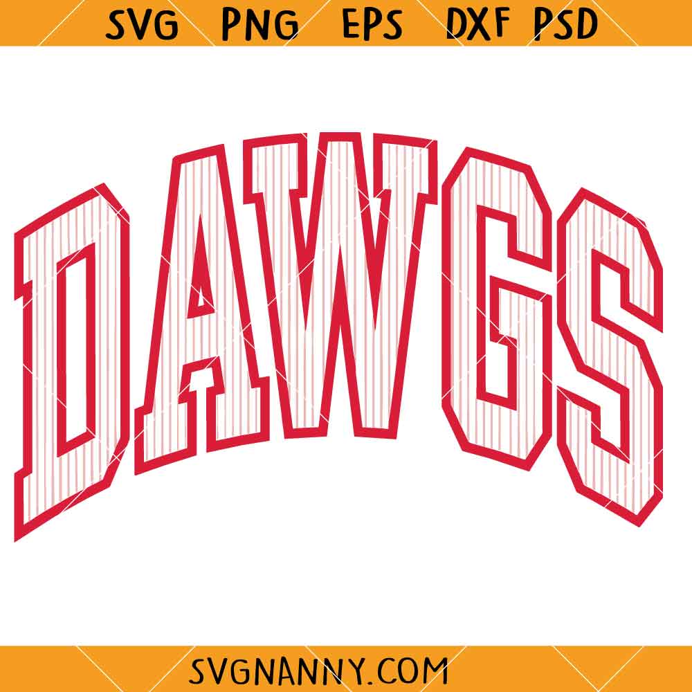 Dawgs SVG, Dawgs Varrsity Font SVG, Georgia Bulldogs SVG, Go Dawgs SVG