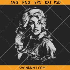 Dolly Parton Signature SVG, Western Country Girl SVG,Country Singer SVG