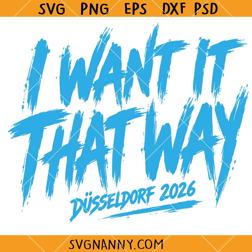 I Want It That Way Düsseldorf 2026 Backstreet Boys SVG, Düsseldorf Concert SVG, Backstreet Boys SVG