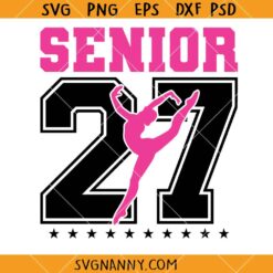 Senior Dance Mom 2027 SVG, Dance Coach Shirt Svg, Dance Mom Svg, Pom poms Svg