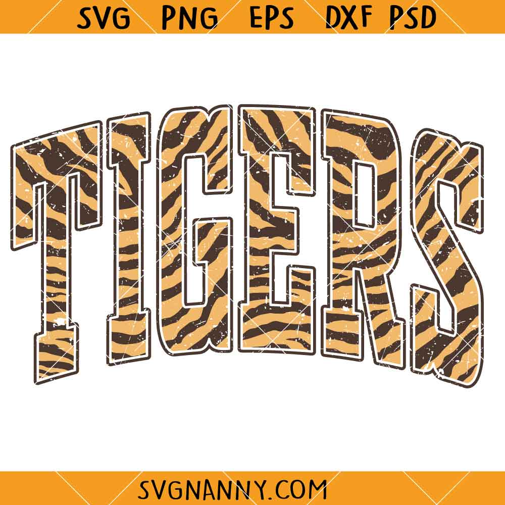 Tigers Mascot SVG, Tigers football SVG, Go tigers Svg, Football Lover SVG