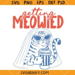 Getting Meowied SVG, Funny Cat Bride SVG, Bachelorette Cat Lover Gift SVG
