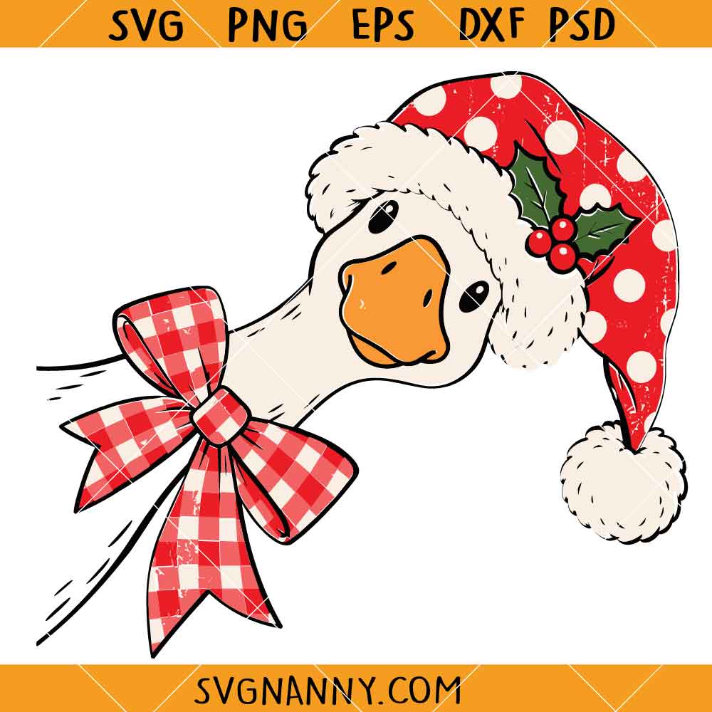 Goose Christmas SVG, Christmas Goose SVG, Christmas Decor SVG, Christmas Shirt SVG, Christmas SVG