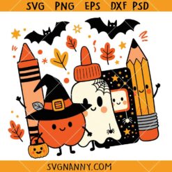 Halloween teacher SVG, Kindergarten Doodles SVG, Spooky School SVG