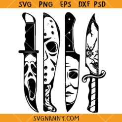 Horror Movie Knife SVG, Horror Friends Svg,Horror Movie Characters Svg