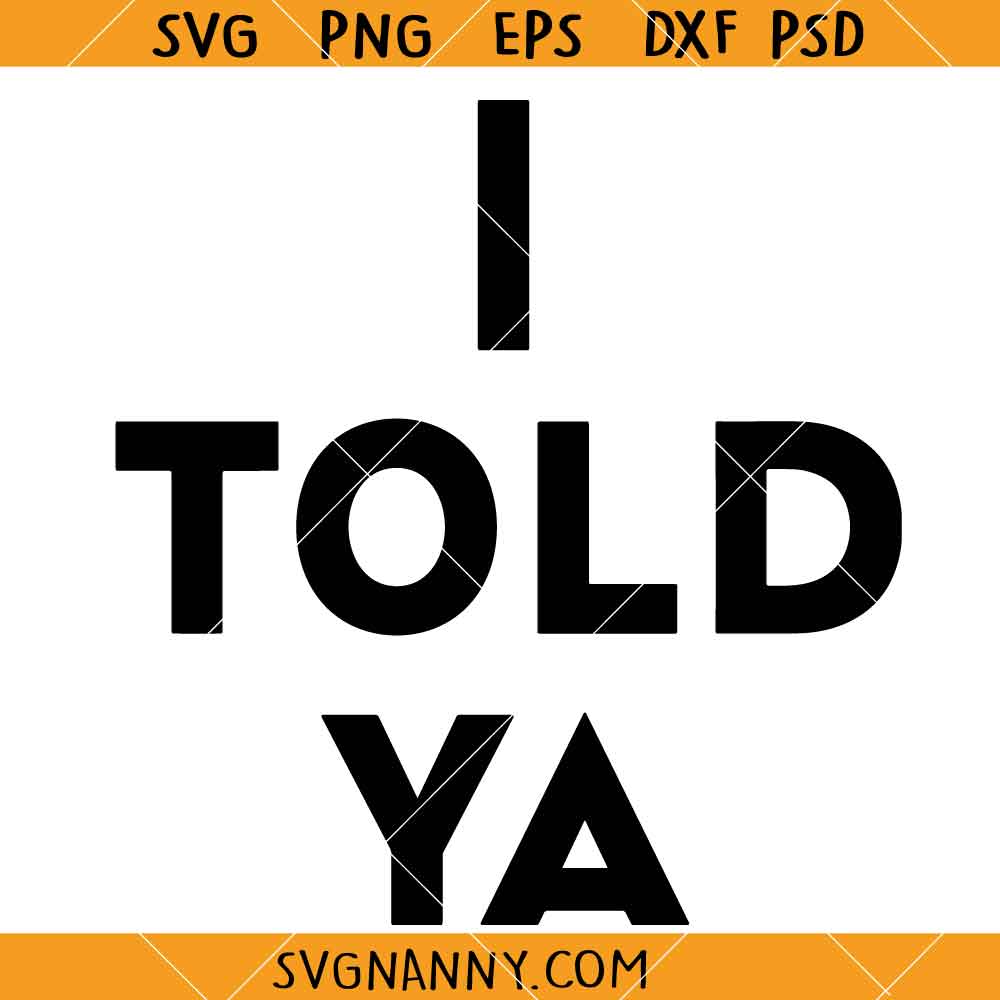 I Told Ya SVG, Challengers Inspired SVG, Worn by Zendaya SVG