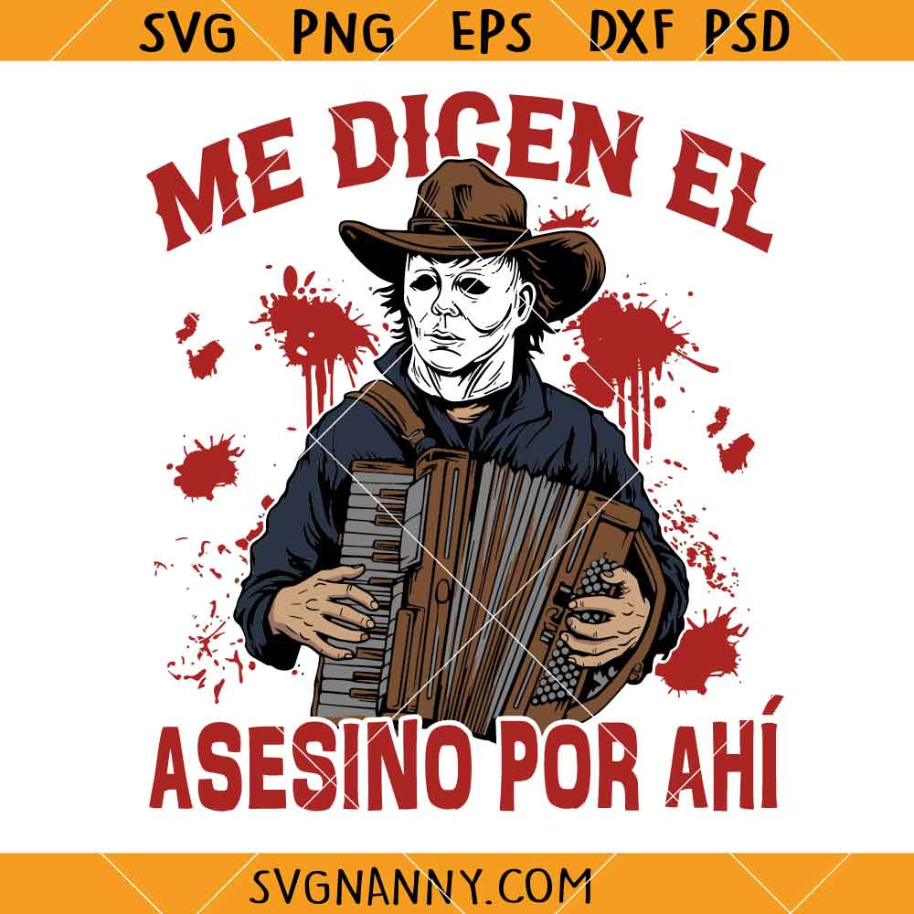 Michael Myers Cowboy SVG, Halloween Michael Myers SVG, Western horror SVG