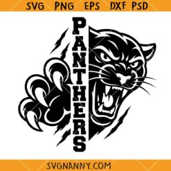 Panthers Mascot SVG, Carolina Panthers SVG, Panthers SVG, Football SVG