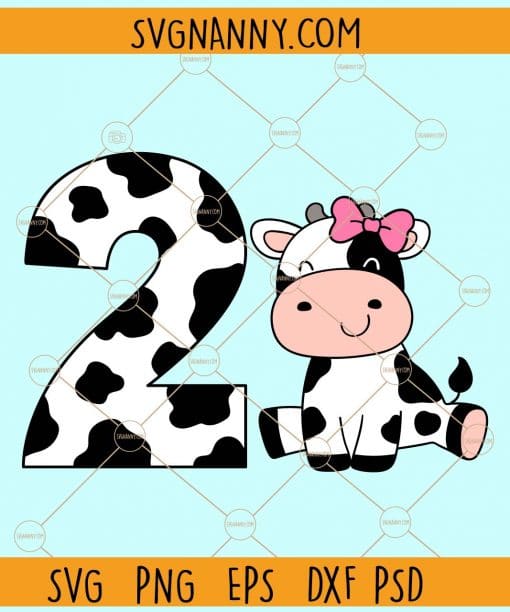 2nd cowgirl birthday svg