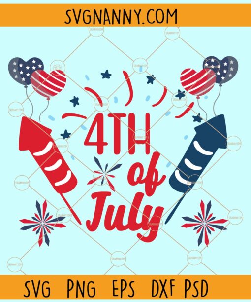 4th of July Firecrackers SVG