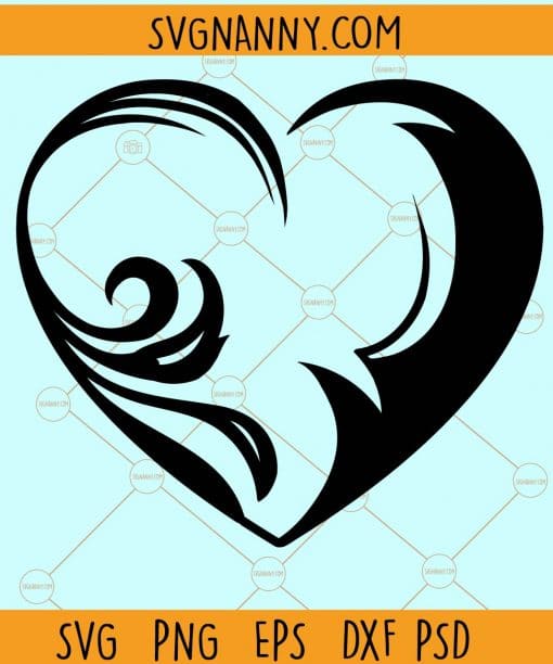 Abstract heart svg