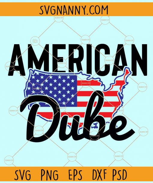 American dube with US map outline svg