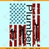 American plumber flag svg