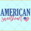 American sweetheart svg