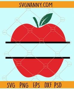 Apple split monogram svg