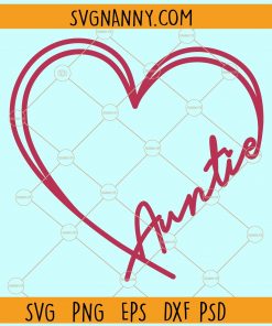 Auntie heart svg