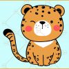 Baby cheetah clipart svg