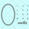 Baby milestone blanket svg