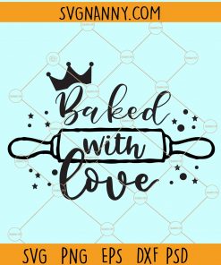 Baked with love svg