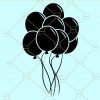 Balloon bunch svg