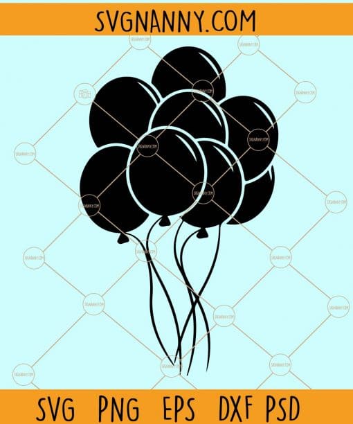 Balloon bunch svg