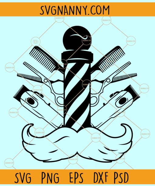 Barber shop logo svg