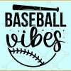 Baseball vibes svg