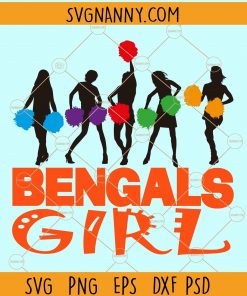 Bengals cheer girls svg