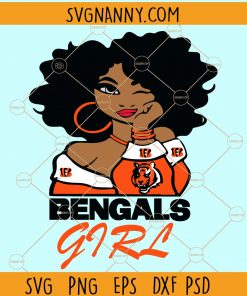 Bengals girl svg