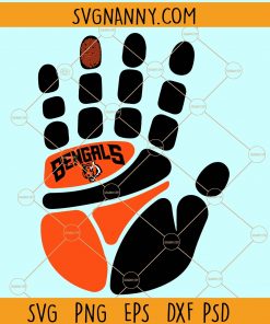 Bengals handprint svg