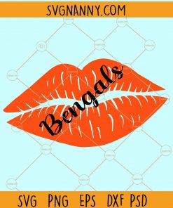 Bengals lips svg