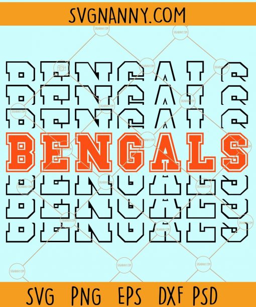 Bengals stacked svg