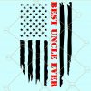 Best uncle ever american flag svg