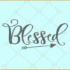 Blessed with arrow svg
