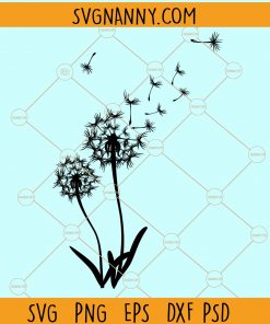 Blowing dandelion svg