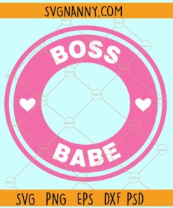 Boss babe Starbucks cold cup ring svg