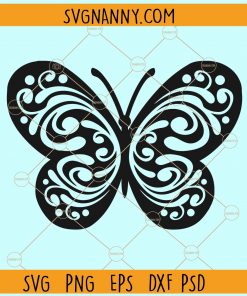 Butterfly mandala svg