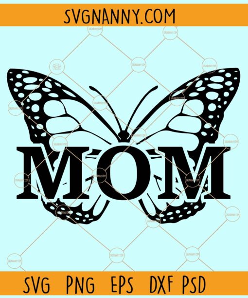 Butterfly mom svg