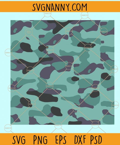 Camouflage seamless pattern svg